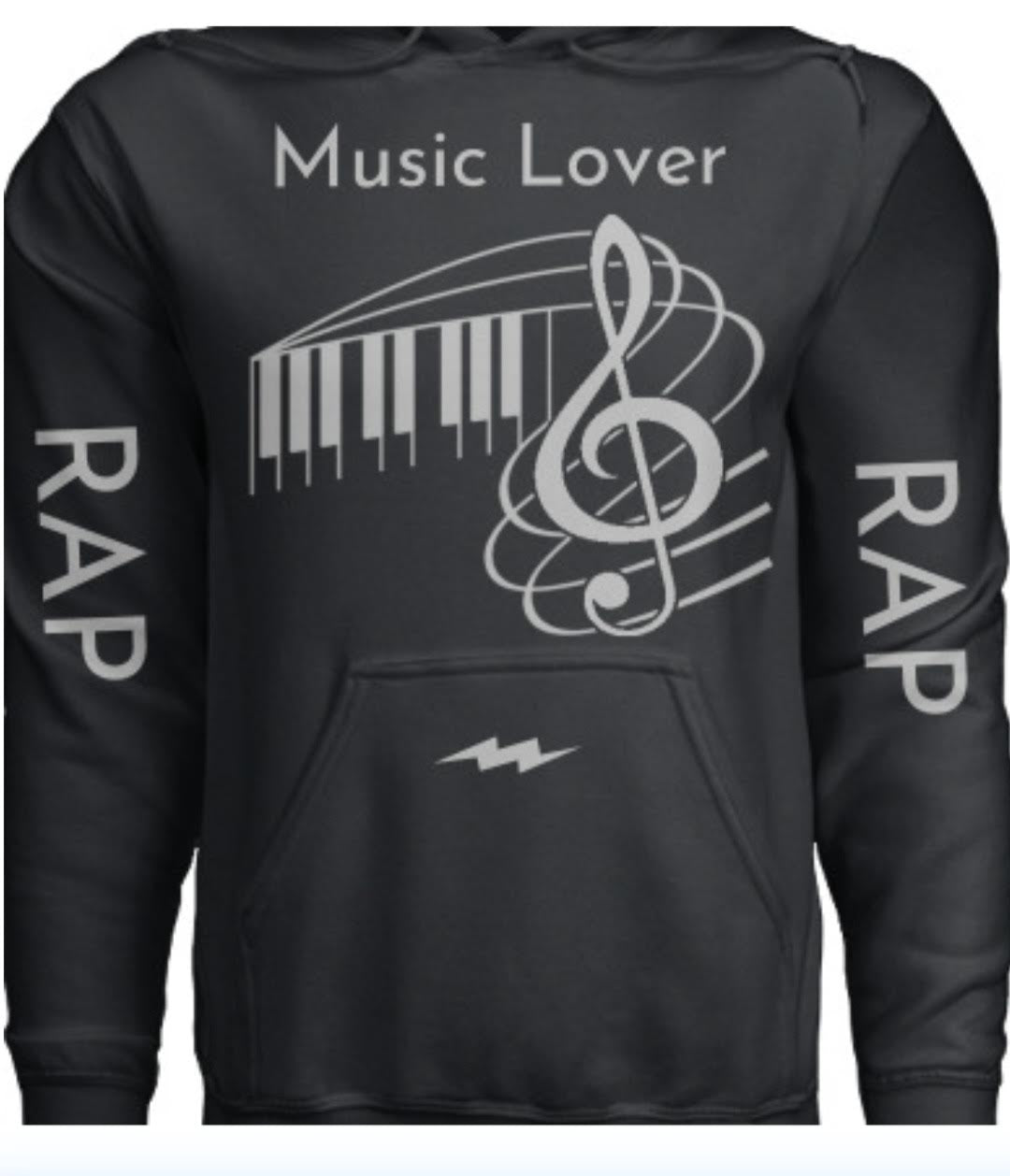 Hoodie Keyboard w/Note w/Lt. Clef (RAP) Pull Over