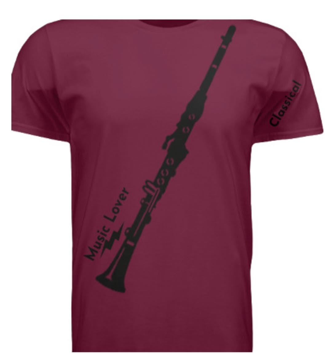 Short Sleeve Clarinet (Classical) Crewneck T-shirt