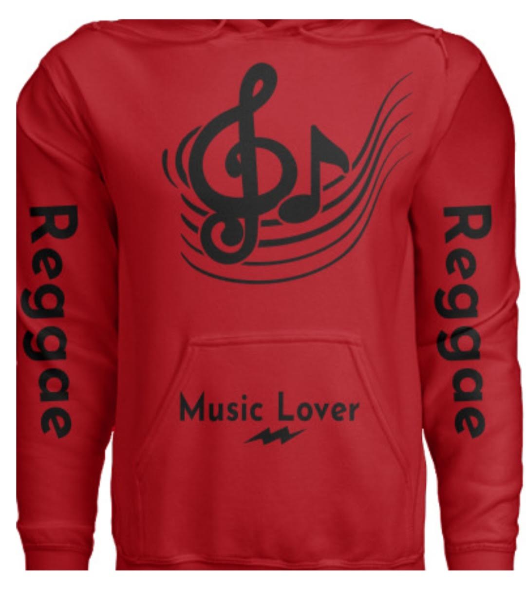 Hoodie Music Note w/Middle Clef (Reggae) Pull Over