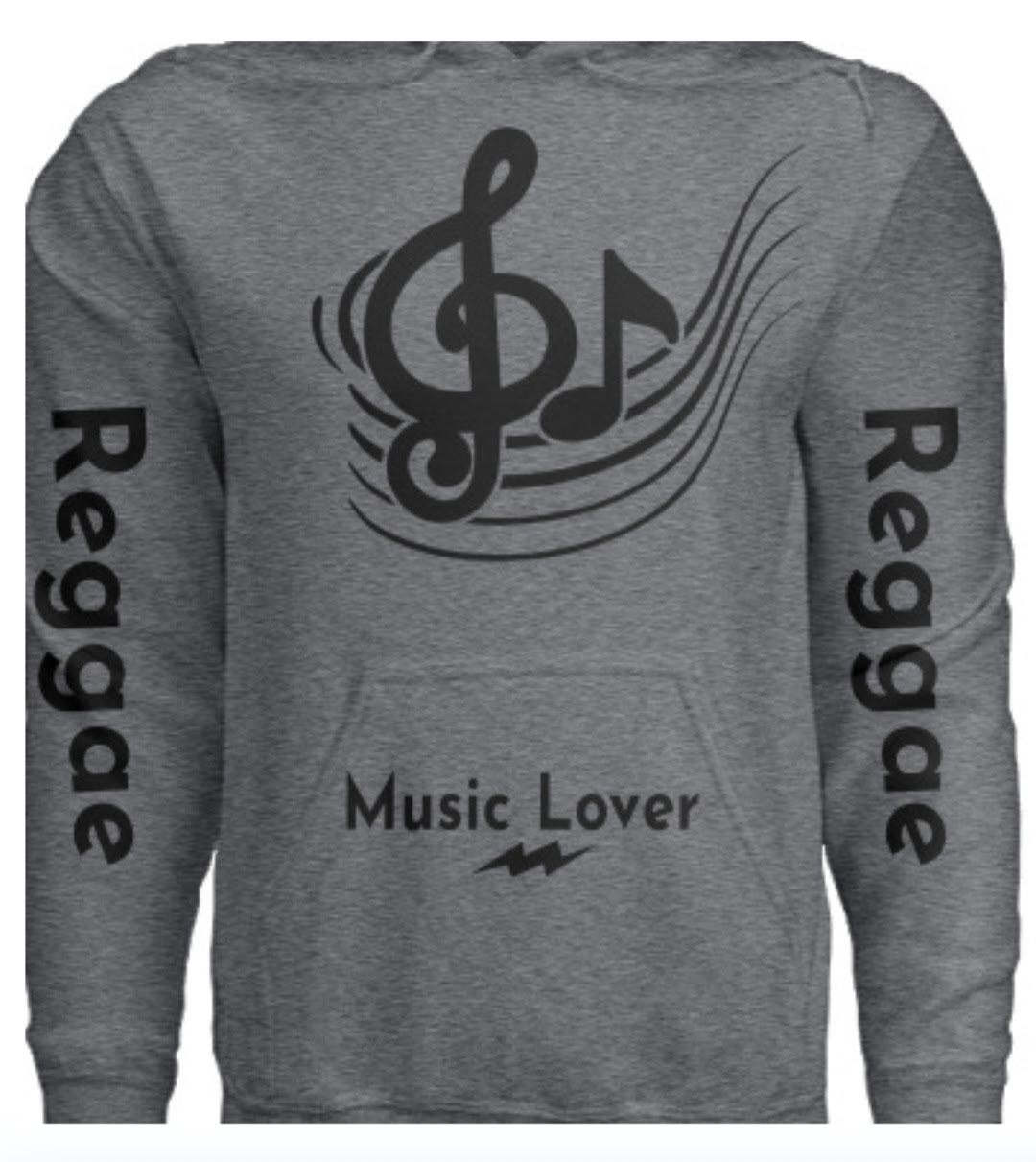 Hoodie Music Note w/Middle Clef (Reggae) Pull Over