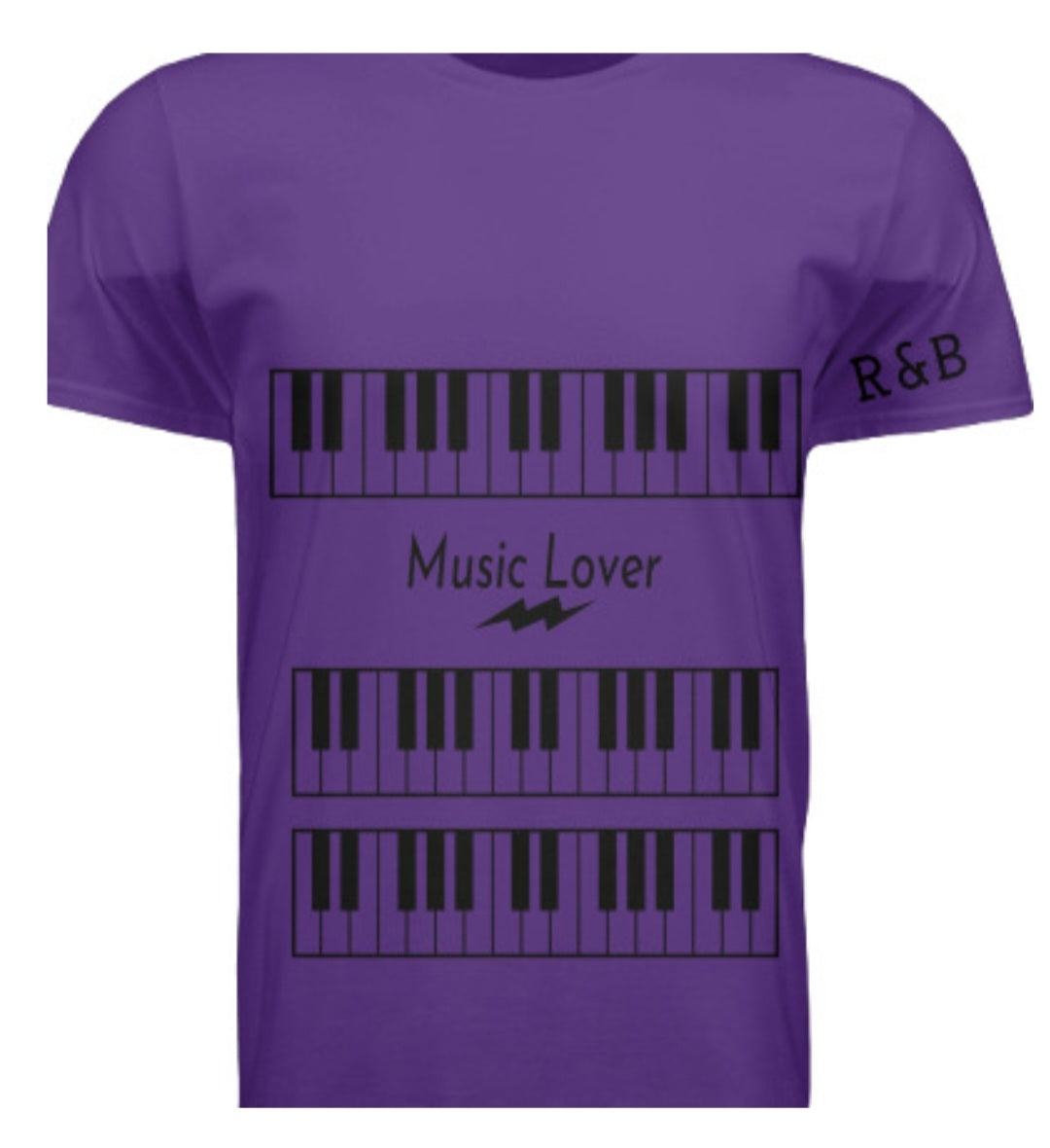 Short Sleeve Triple Keys (R&B) Crewneck T-shirt