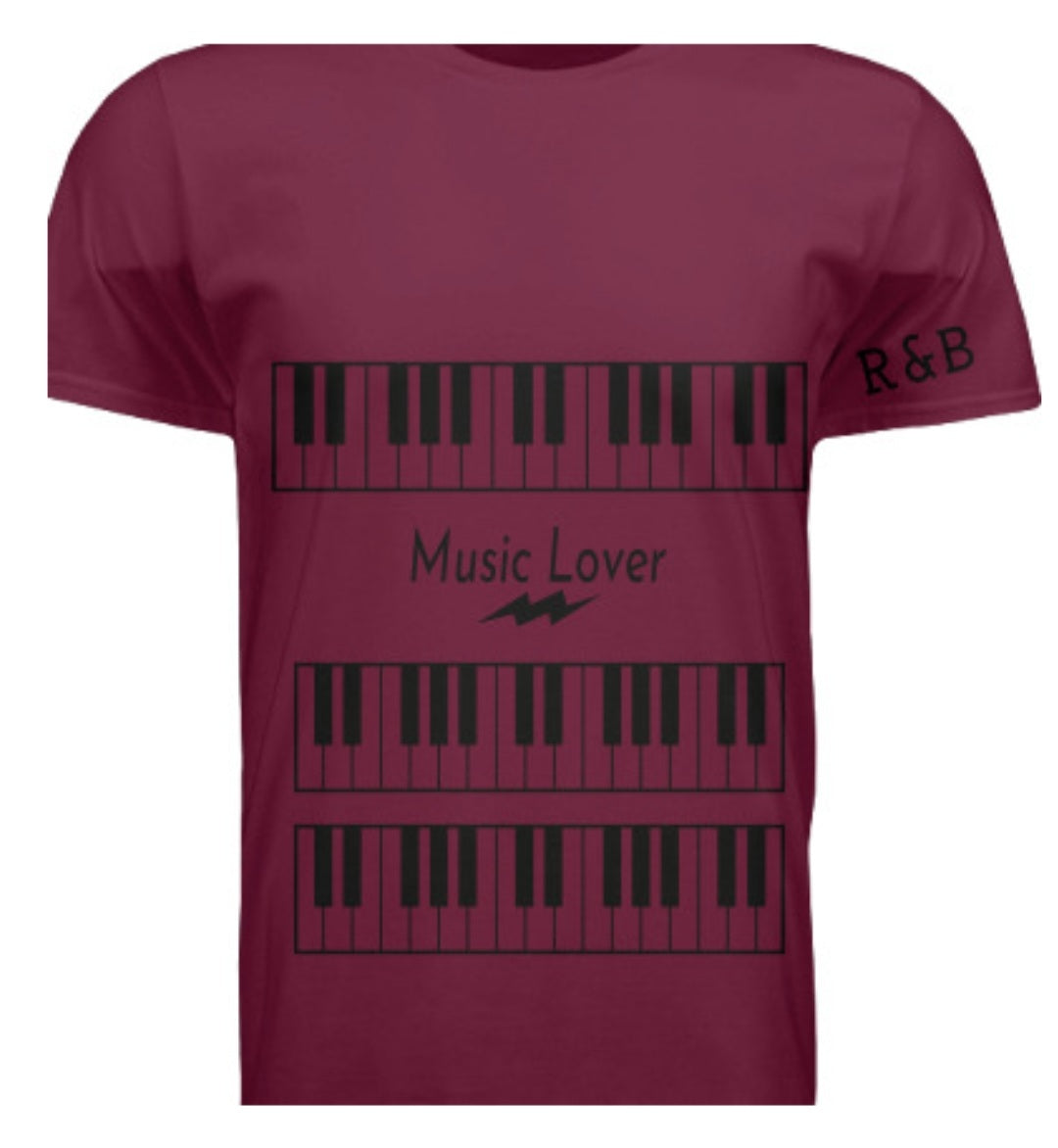 Short Sleeve Triple Keys (R&B) Crewneck T-shirt