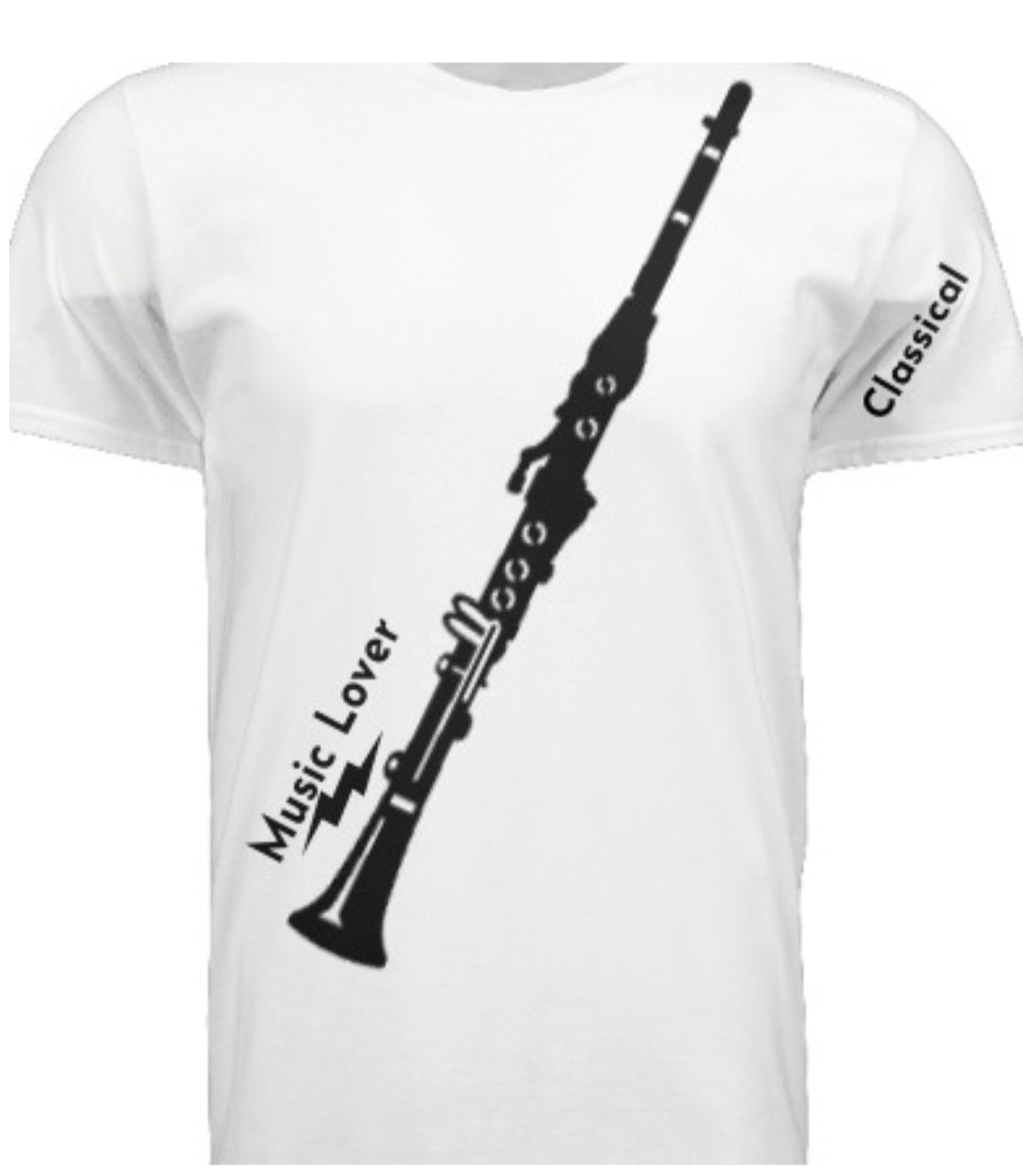 Short Sleeve Clarinet (Classical) Crewneck T-shirt