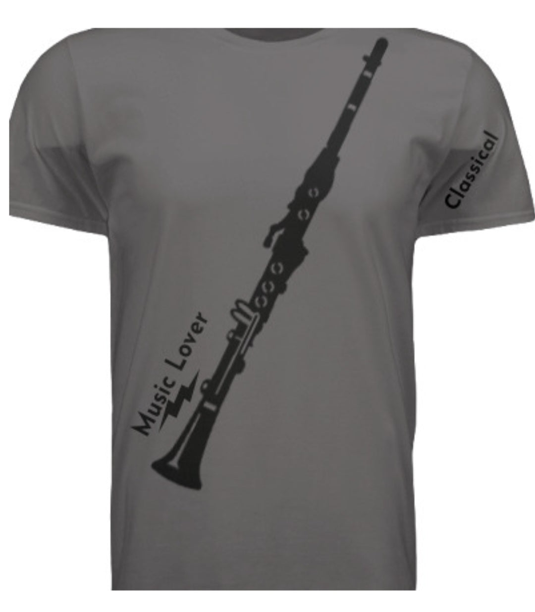 Short Sleeve Clarinet (Classical) Crewneck T-shirt