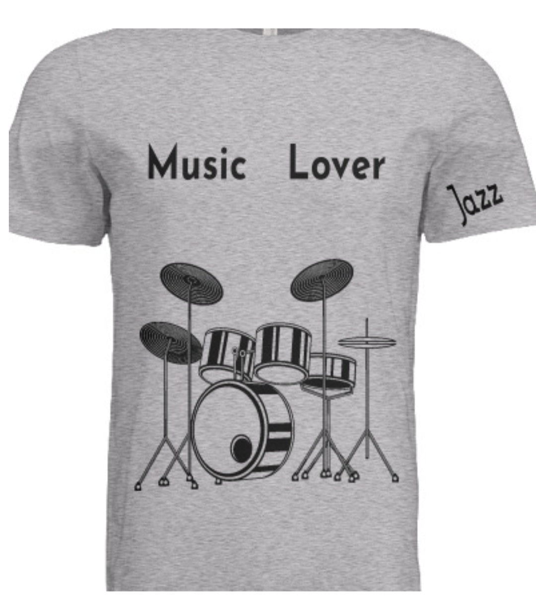 Short Sleeve Drums (Jazz) Crewneck T-shirt