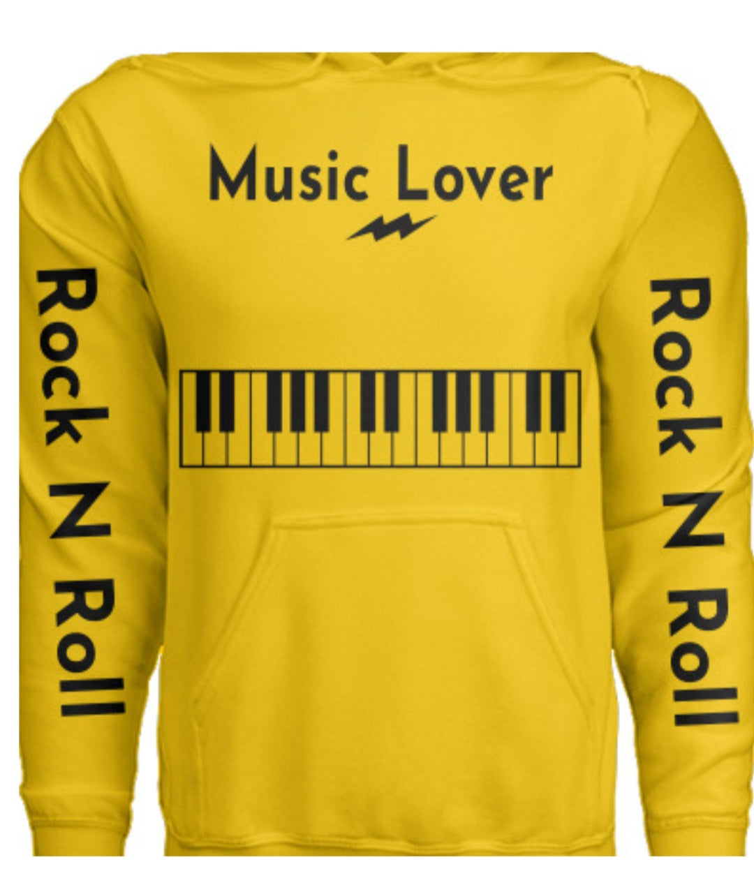 Hoodie Single Center Keyboard (Rock N Roll) Pull Over