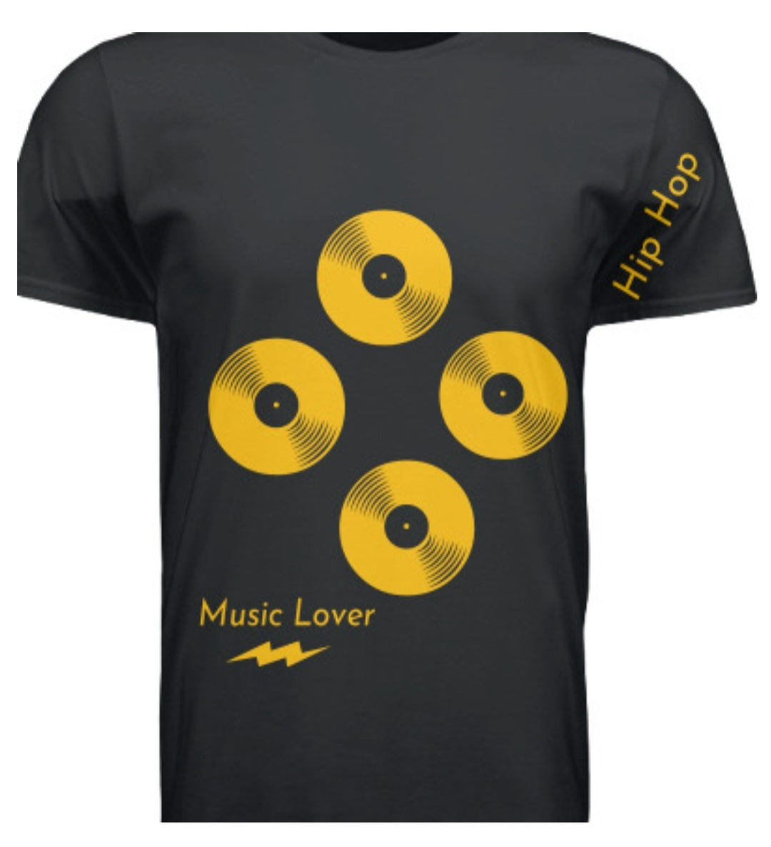 Short Sleeve Gold Line (Hip Hop) Crewneck T-shirt