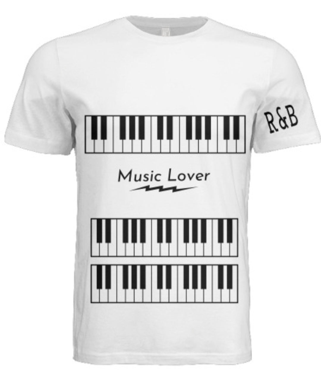 Short Sleeve Triple Keys (R&B) Crewneck T-shirt