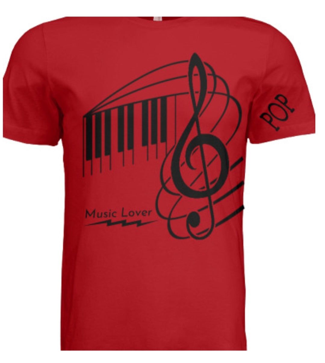 Short Sleeve Keys w/Clef (POP) T-shirt