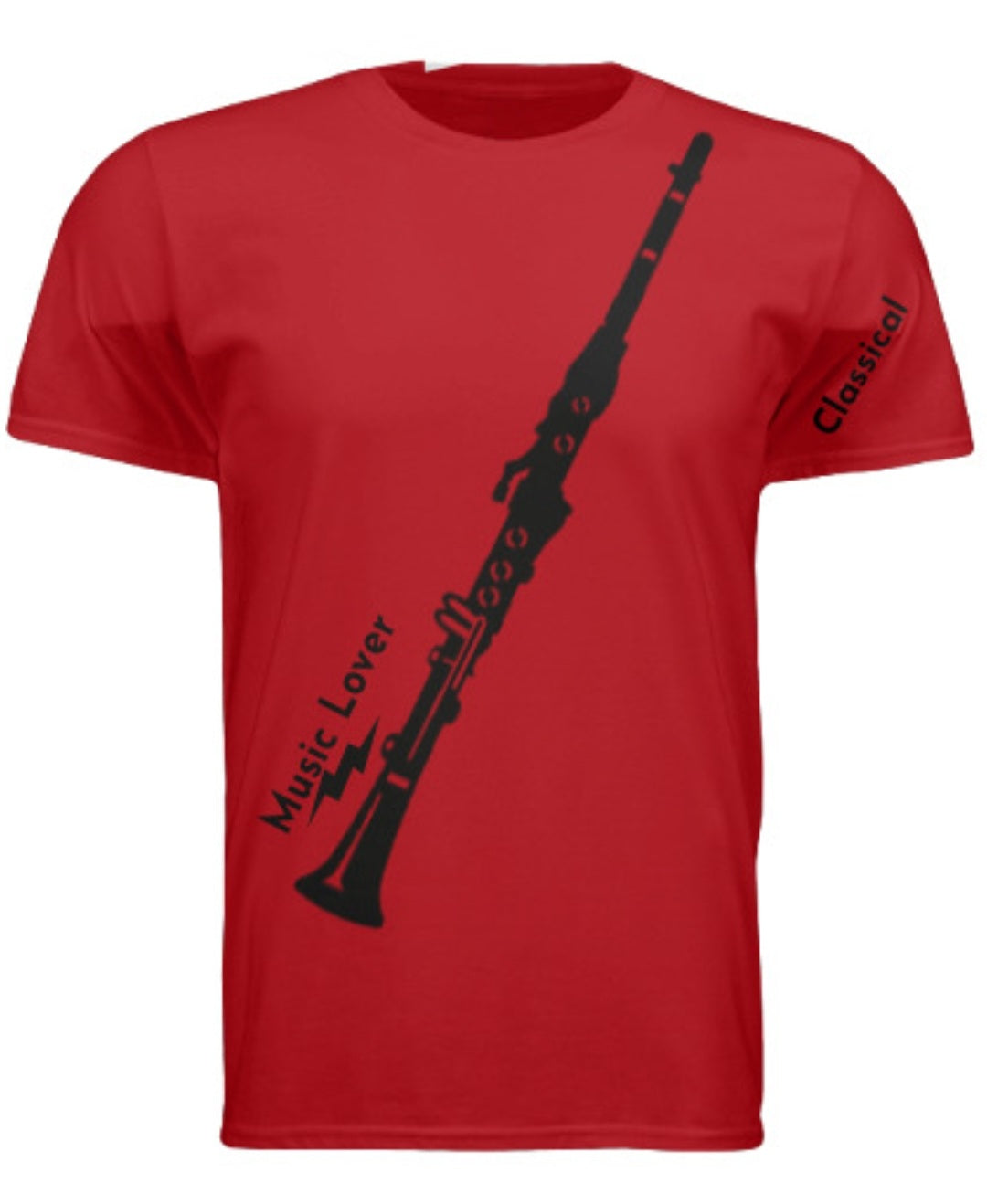 Short Sleeve Clarinet (Classical) Crewneck T-shirt