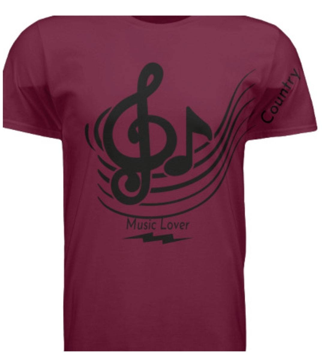 Short Sleeve Clef Note (Country) Crewneck T-shirt