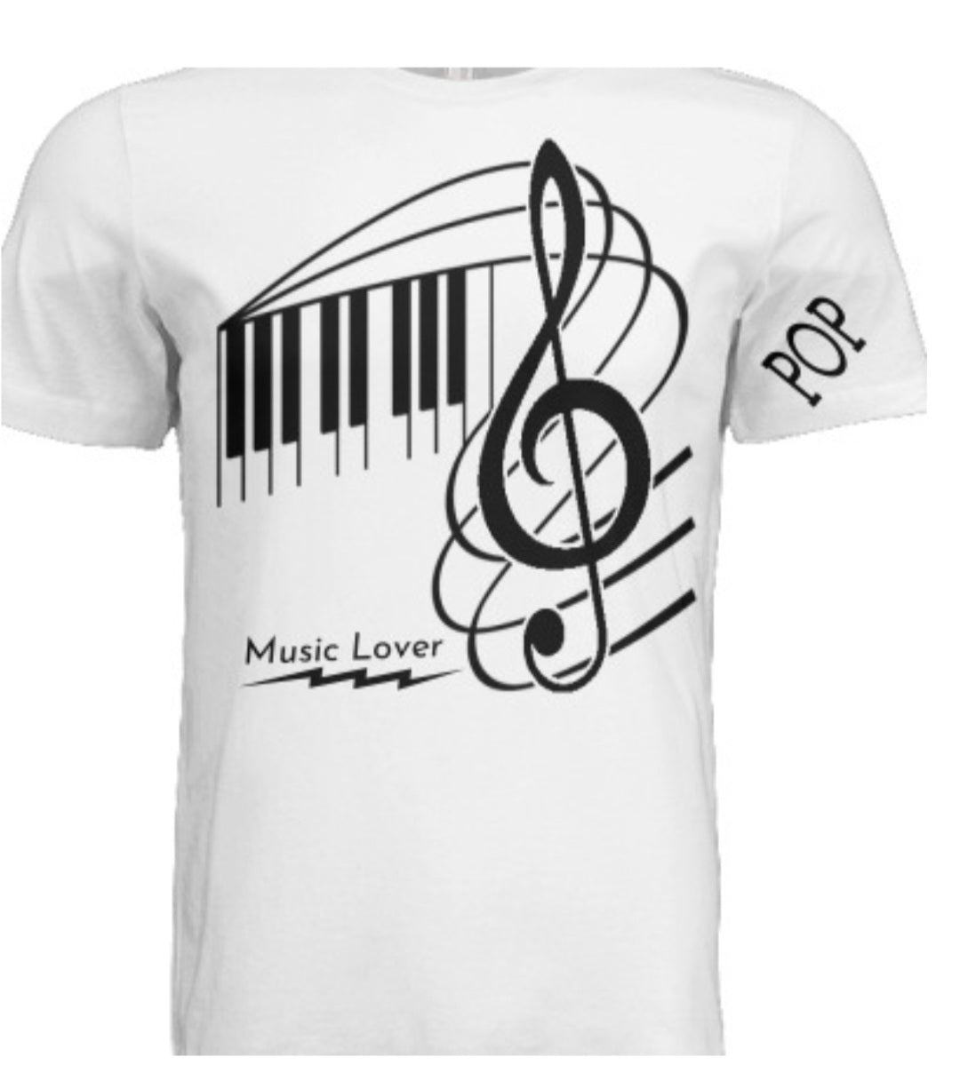 Short Sleeve Keys w/Clef (POP) T-shirt