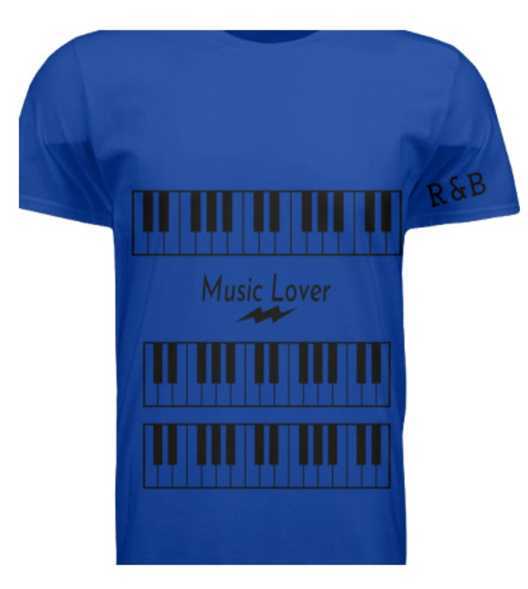 Short Sleeve Triple Keys (R&B) Crewneck T-shirt