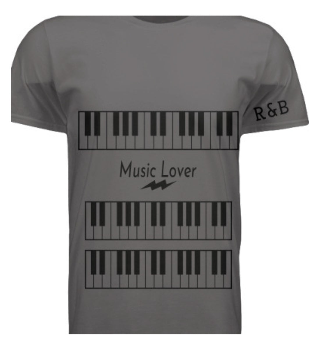 Short Sleeve Triple Keys (R&B) Crewneck T-shirt