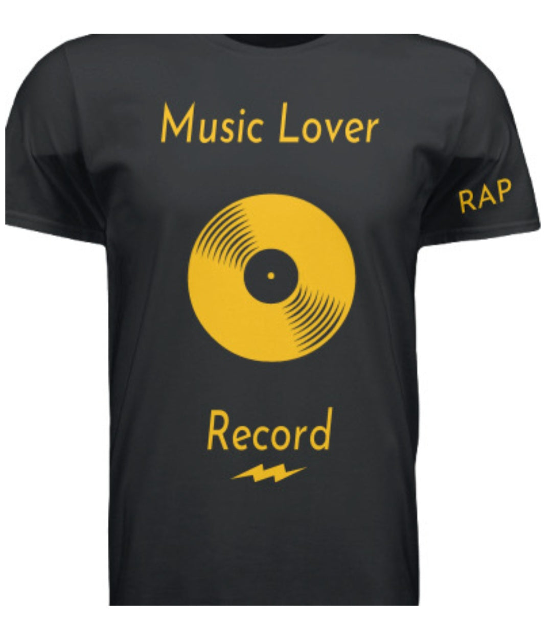 Short Sleeve Gold Record (RAP) Crewneck T-shirt