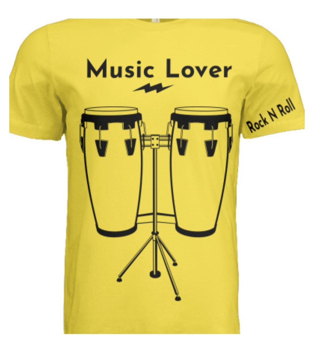 Short Sleeve Conga Drums (Rock N Roll) Crewneck T-shirt