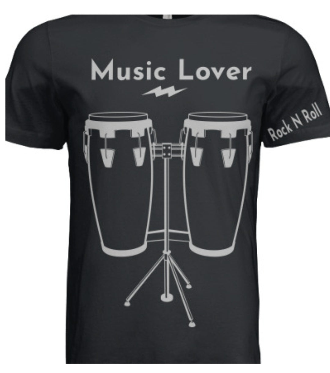 Short Sleeve Conga Drums (Rock N Roll) Crewneck T-shirt