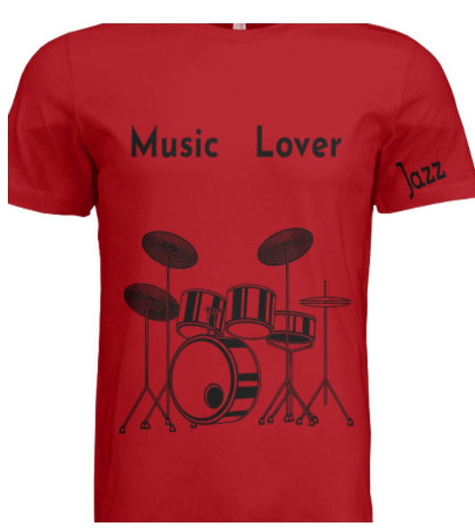 Short Sleeve Drums (Jazz) Crewneck T-shirt