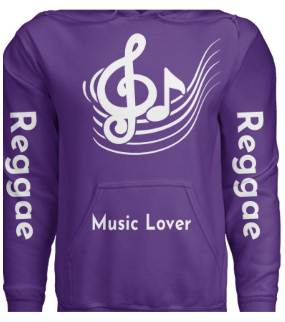 Hoodie Music Note w/Middle Clef (Reggae) Pull Over